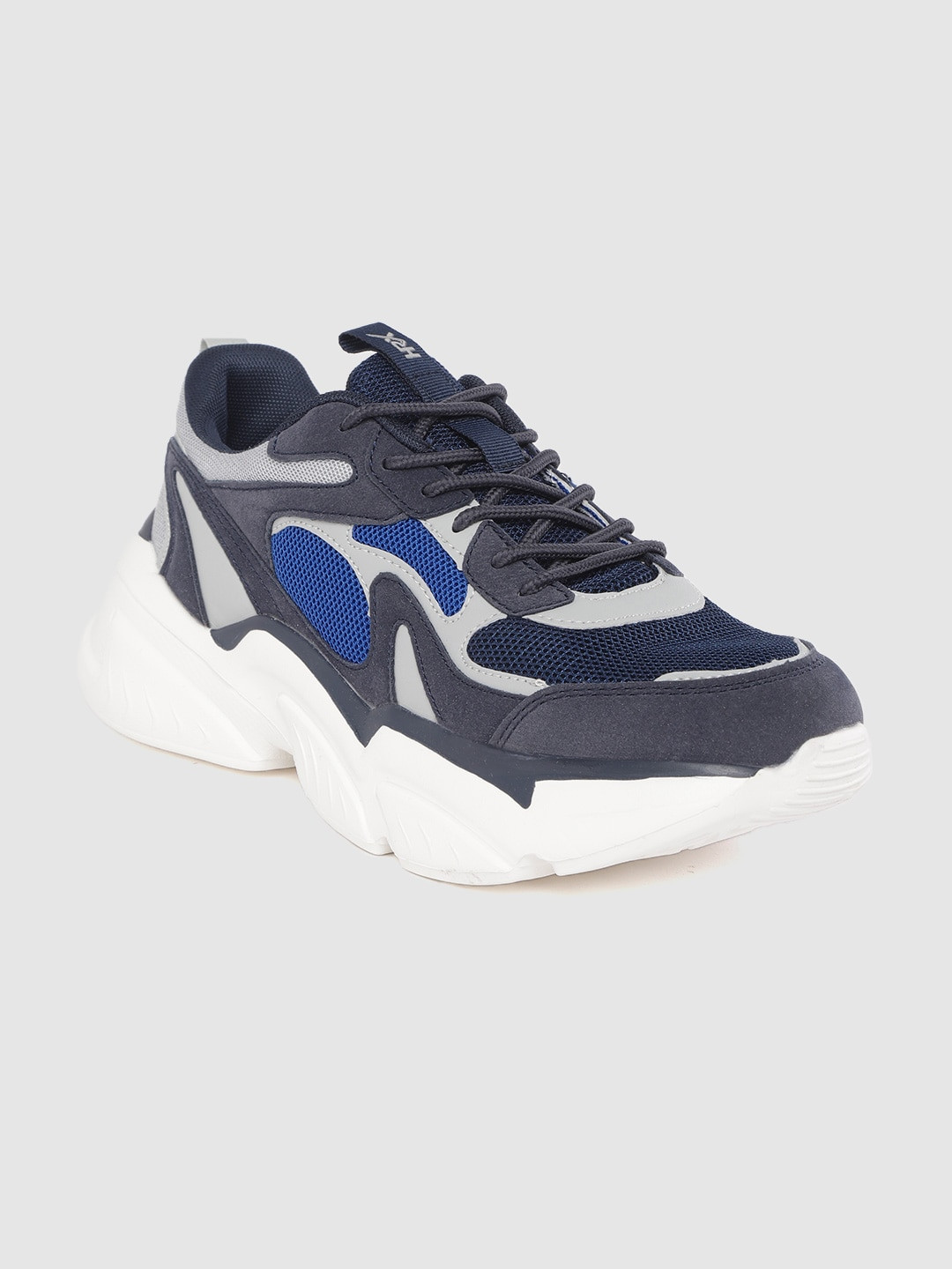 

HRX by Hrithik Roshan Men Blue Chunky Sneakers