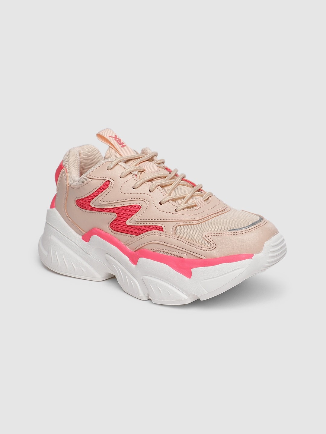 

HRX by Hrithik Roshan Women Nude Pink Chunky Sneaker