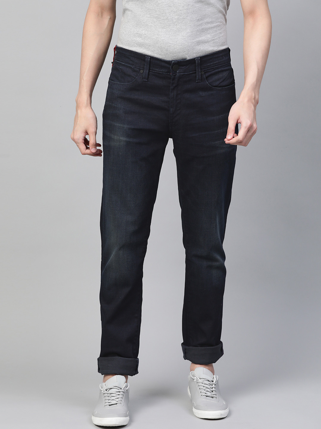 

Levis Men Navy Blue Slim Fit Light Fade Stretchable Jeans