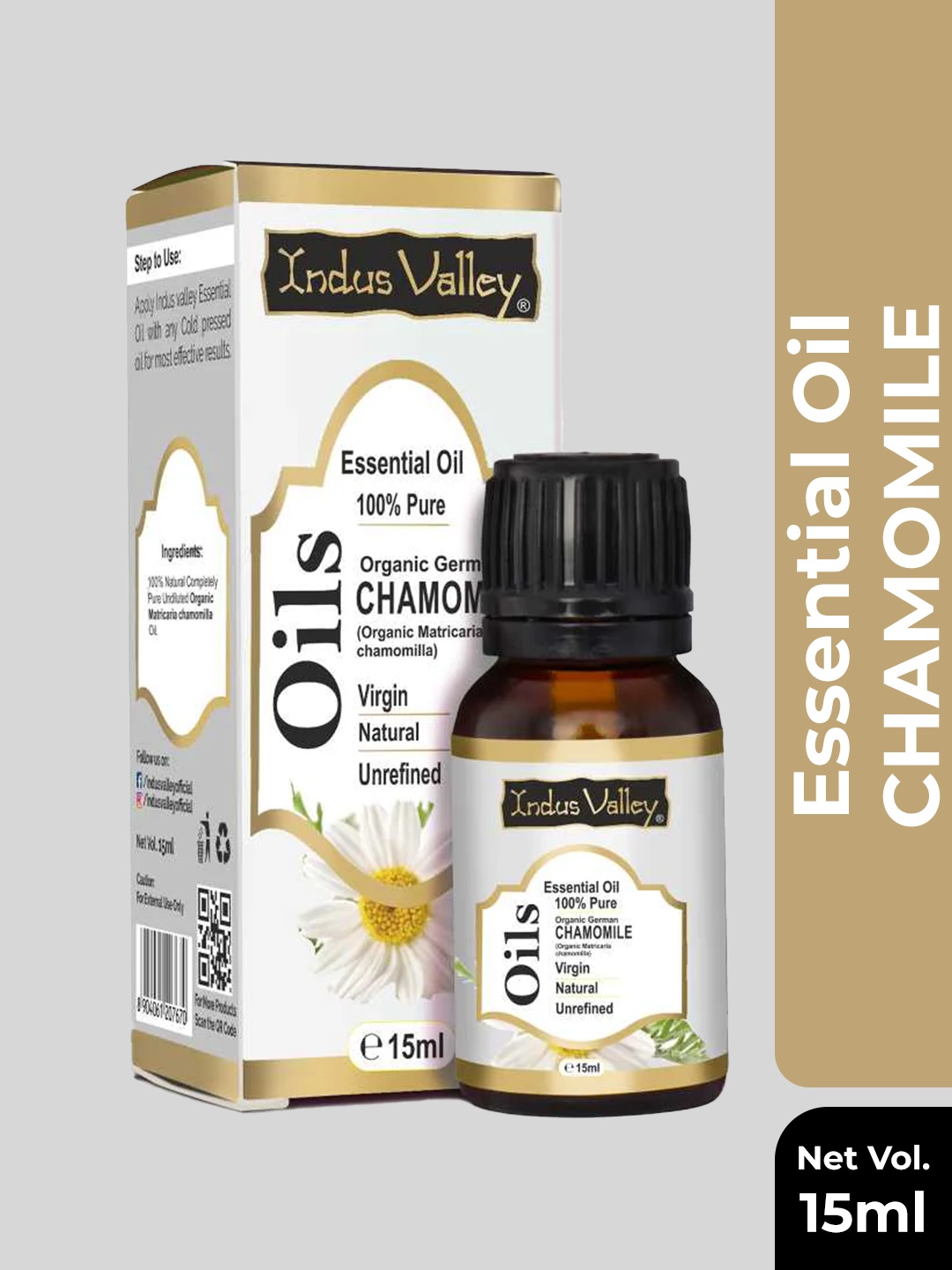 

Indus Valley Chamomile Essential Oil 15 ml, White