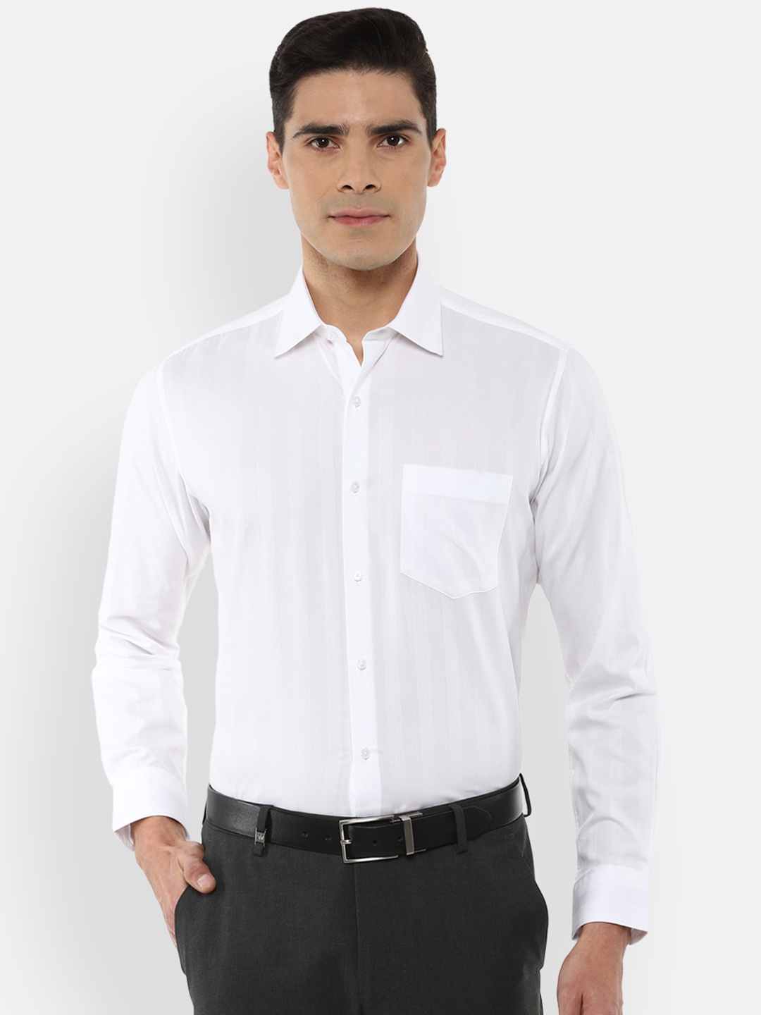 

Van Heusen Men Blue Slim Fit Solid Casual Shirt