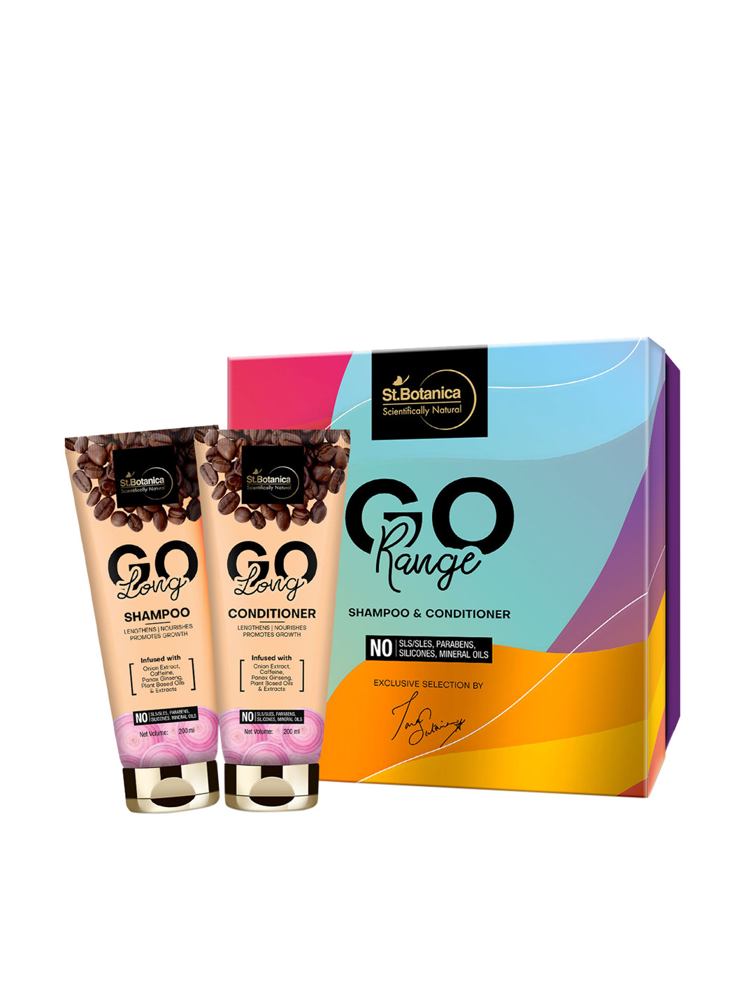 

StBotanica Go Long Onion Hair Shampoo & Conditioner 200 ml each, Brown