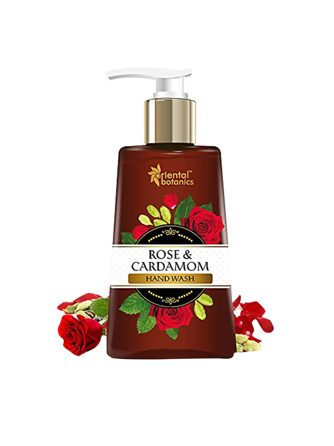 

Oriental Botanics Rose & Cardamom Hand Wash 250ml, Maroon