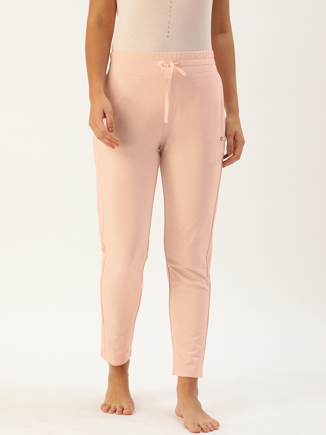 

Enamor Essentials Women Cotton Slim Fit Relax Lounge Pants, Pink