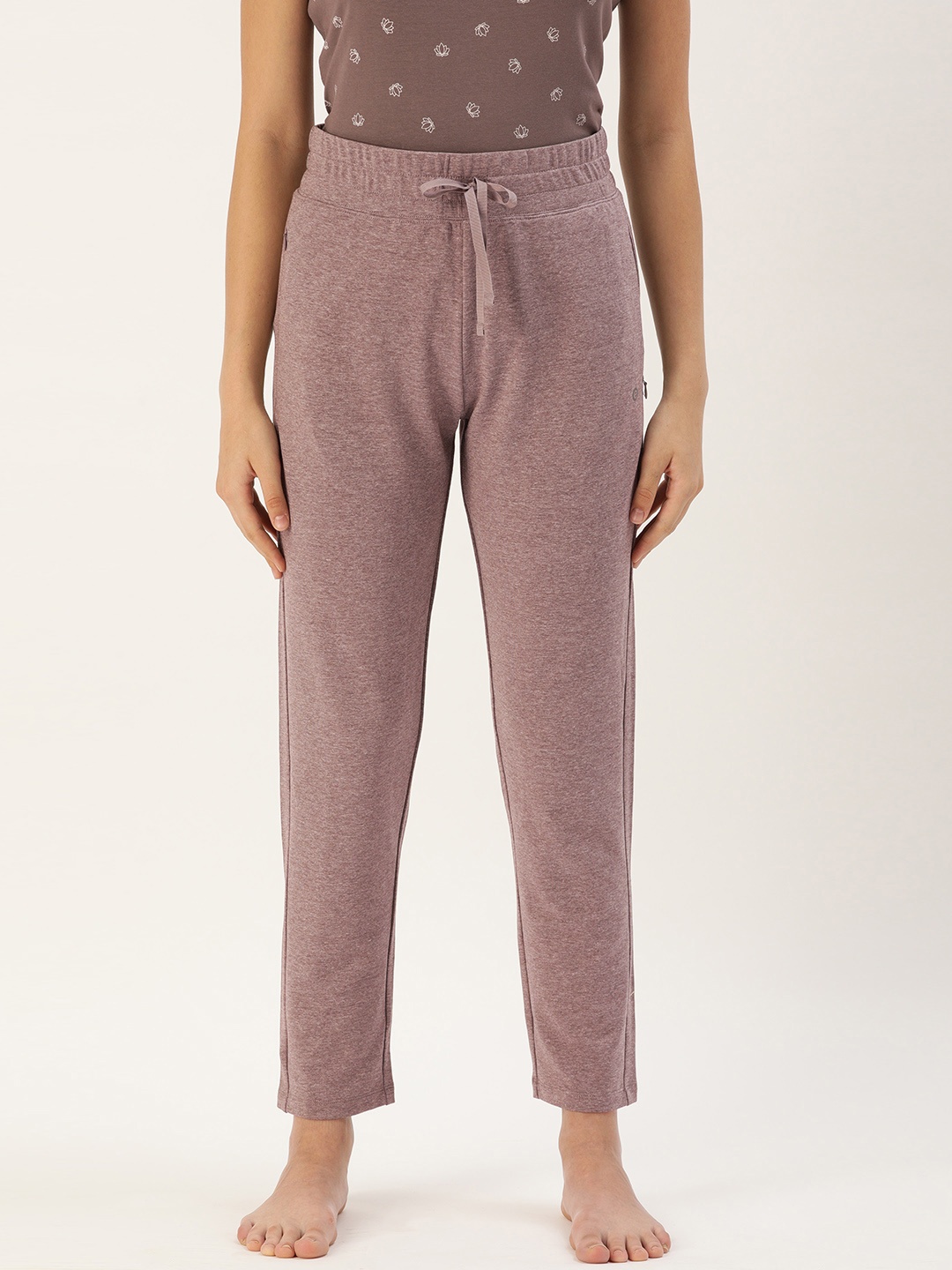 

Enamor Women Brown Solid Slim Fit Relax Lounge Pants