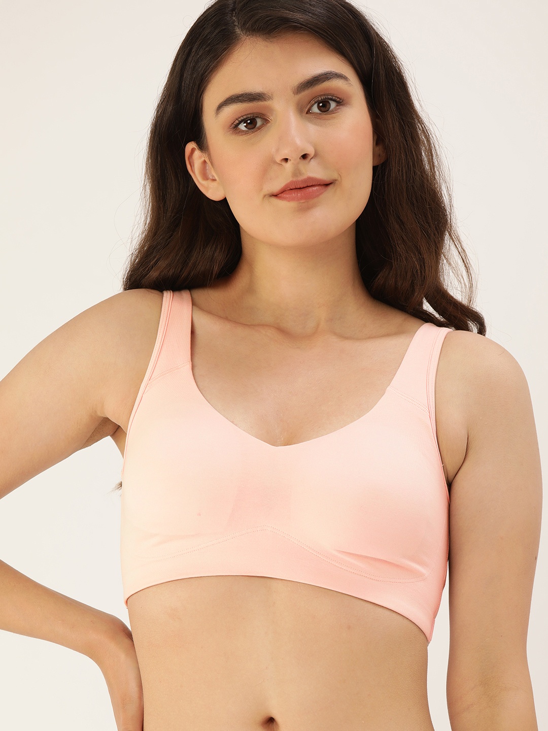 

Enamor Pink Beginners Bra - Full Coverage