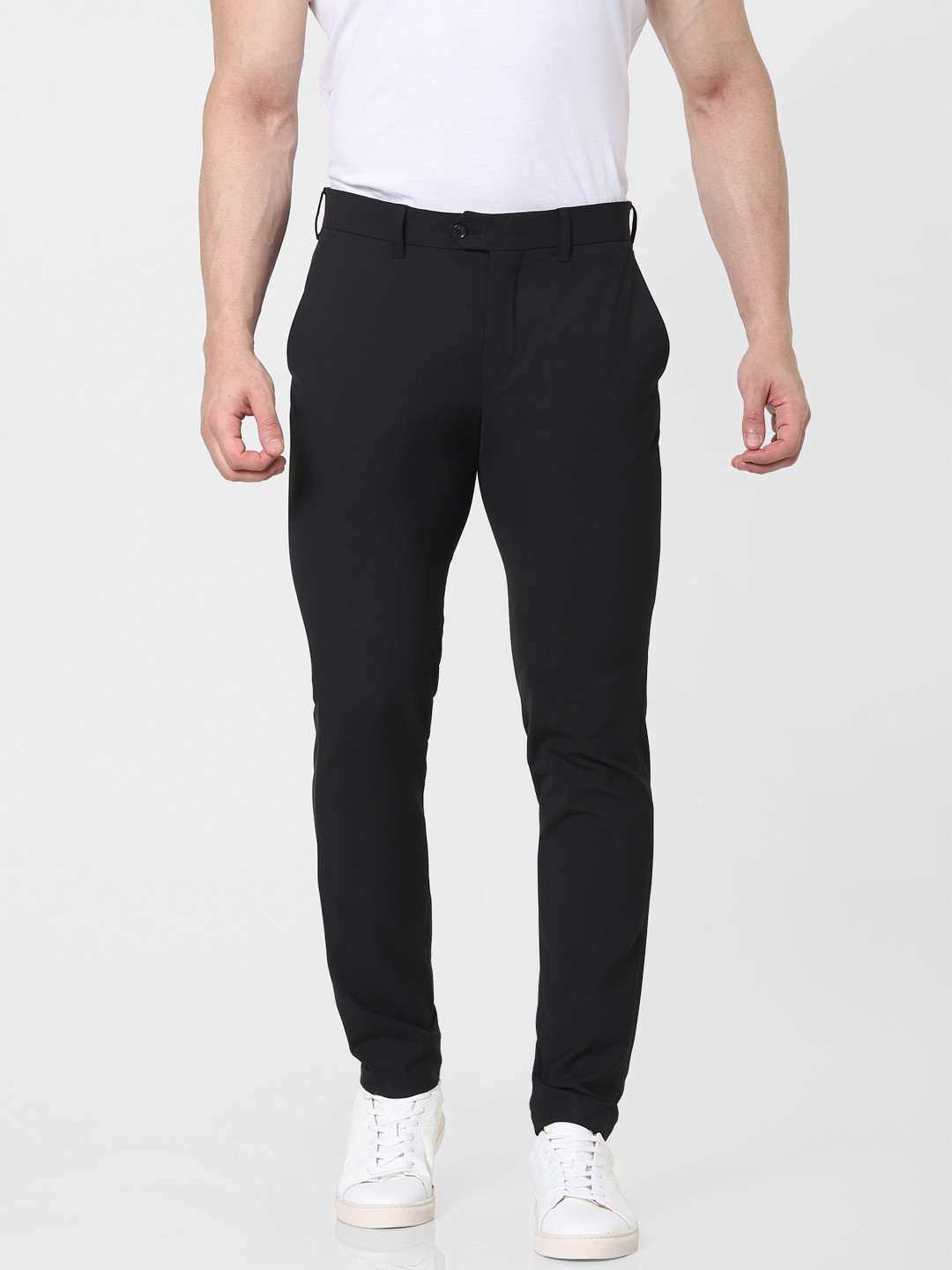 

SELECTED Men Black Slim Fit Regular Trousers