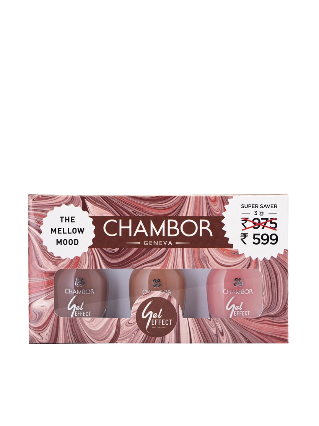 

CHAMBOR Gel Effect Nail Lacquer Mellow Mood -# 0315, Multi