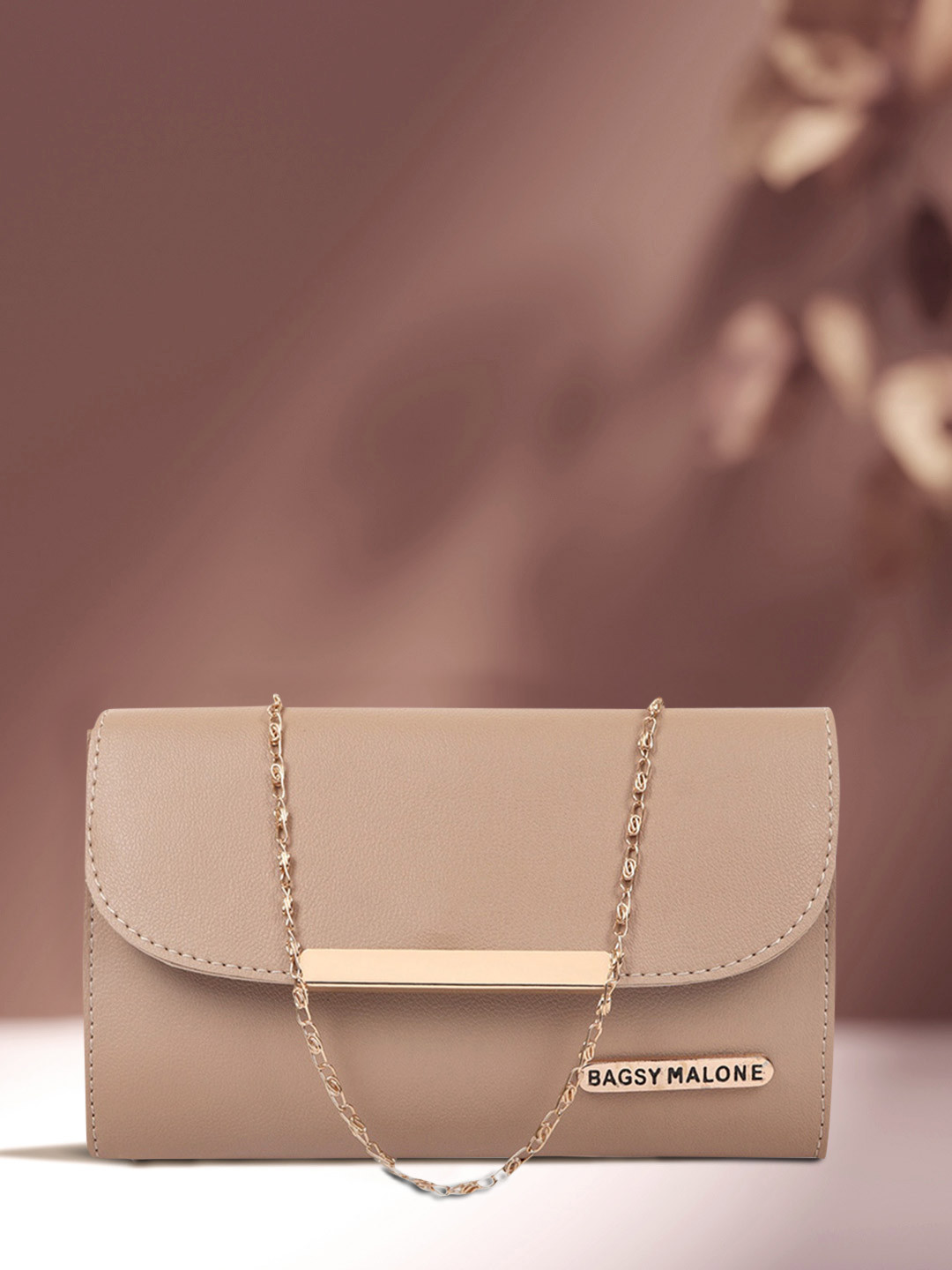 

Bagsy Malone Beige Embellished Sling Bag