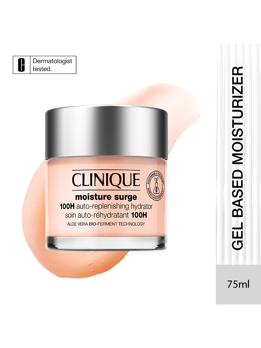 

Clinique Moisture Surge 100H Auto-Replenishing Hydrator Moisturiser - 75 ml, Peach