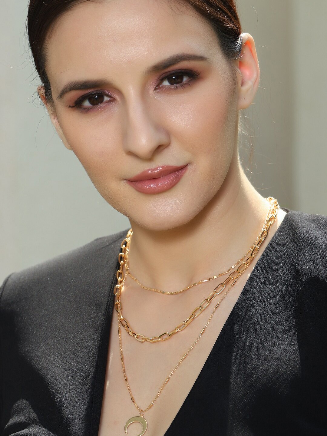 

Tokyo Talkies X Rubans Gold Plated Handcrafted Interlinked Multi Layer Chain Necklace