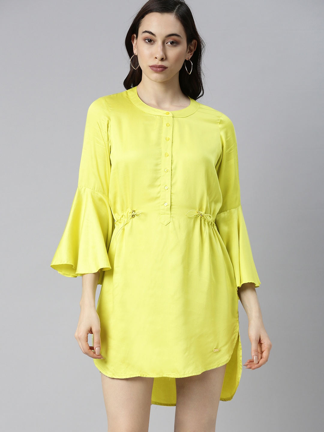 

Park Avenue Lime Green A-Line Mini Dress