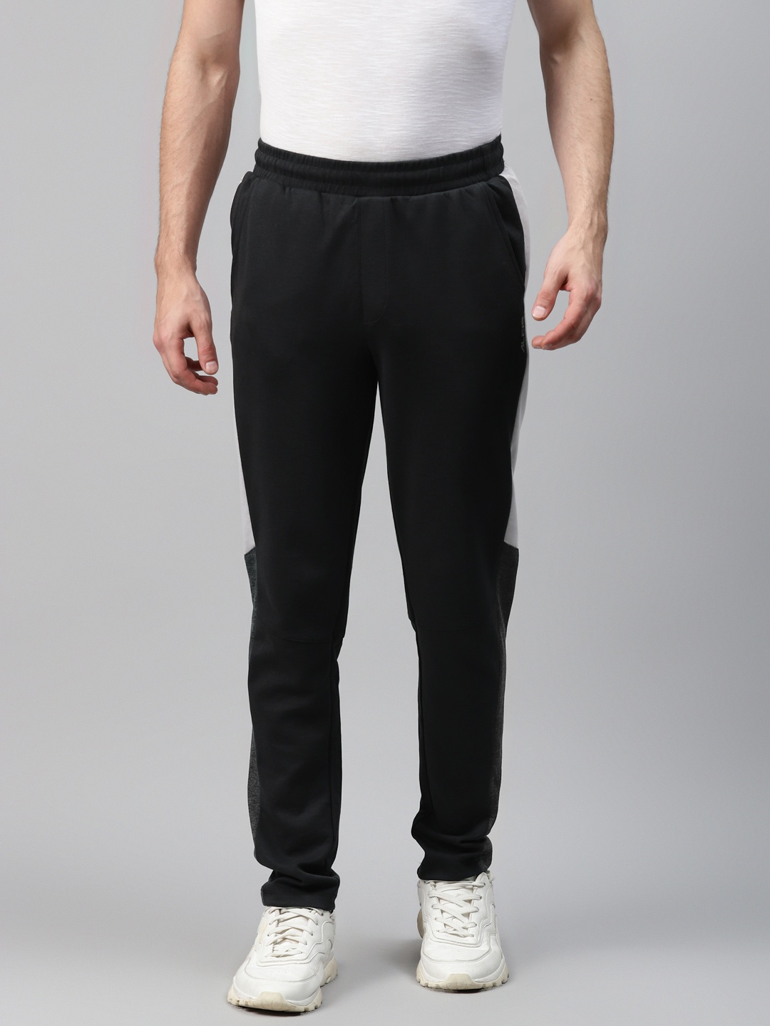 

Alcis Men Black Solid Slim Fit Pure Cotton Training Track Pants