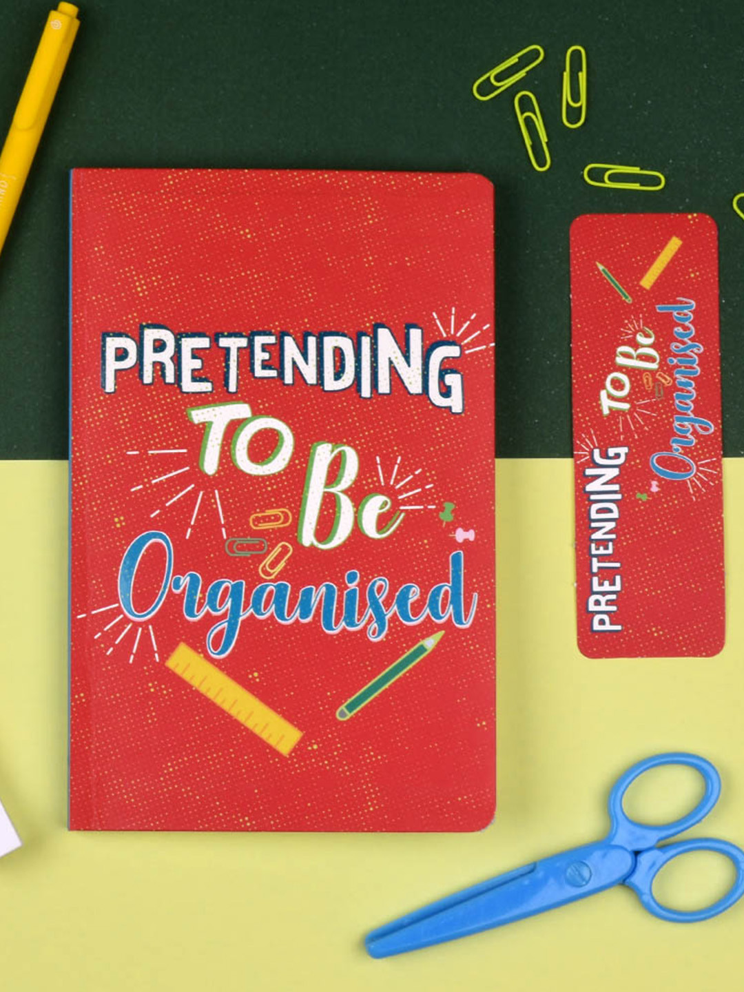 

Doodle Red & White Bluffed Soft Bound Notebook With Bookmark