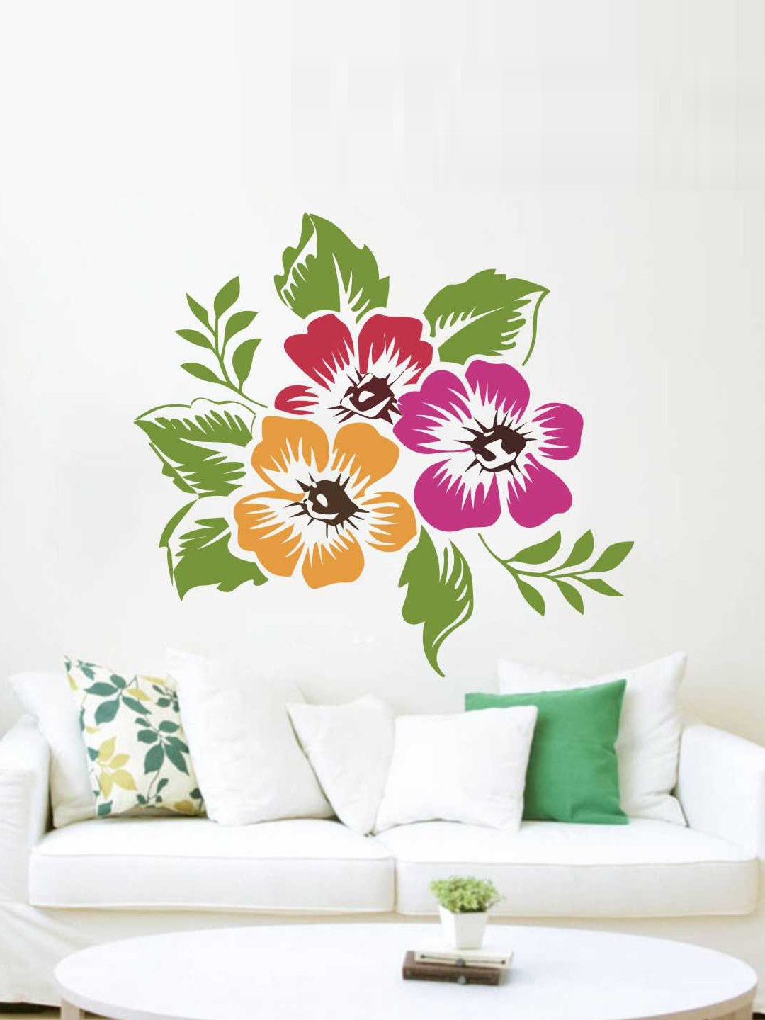 

rawpockets Red Hibiscus Flower Wall Sticker