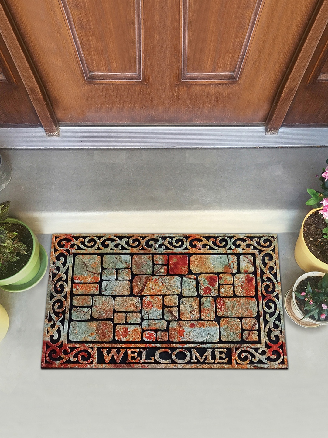 

OBSESSIONS Multicolored Verona Outdoor Door Mat, Multi
