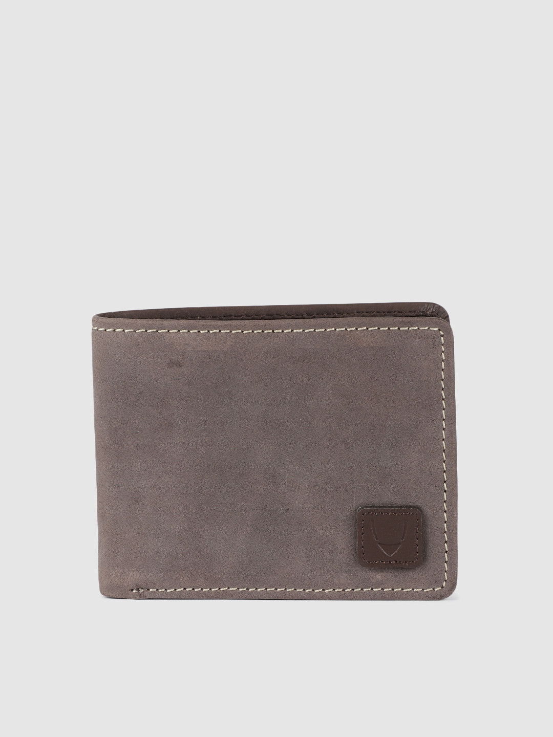 

Hidesign Men Grey Solid Leather Two Fold Wallet