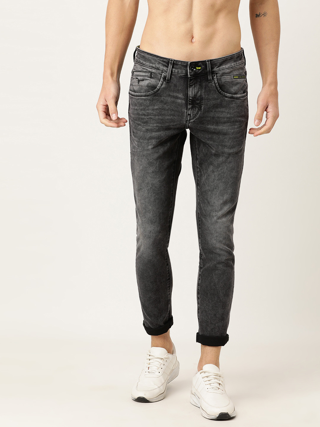 

Flying Machine Men Black Jackson Skinny Fit Low-Rise Clean Look Stretchable Jeans