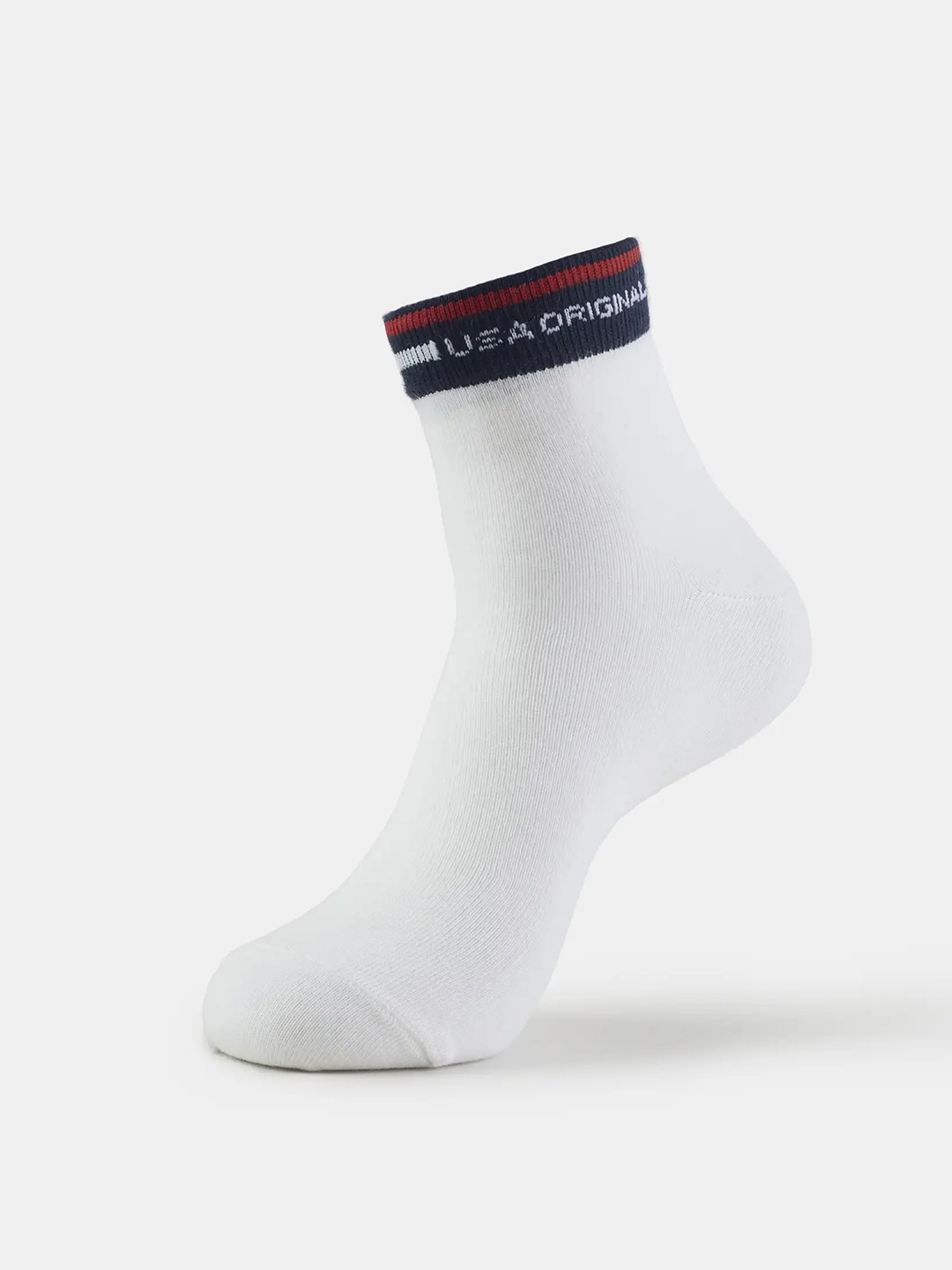 

Jockey Compact Cotton Stretch Ankle Length Socks with StayFresh Treatment-7002, White