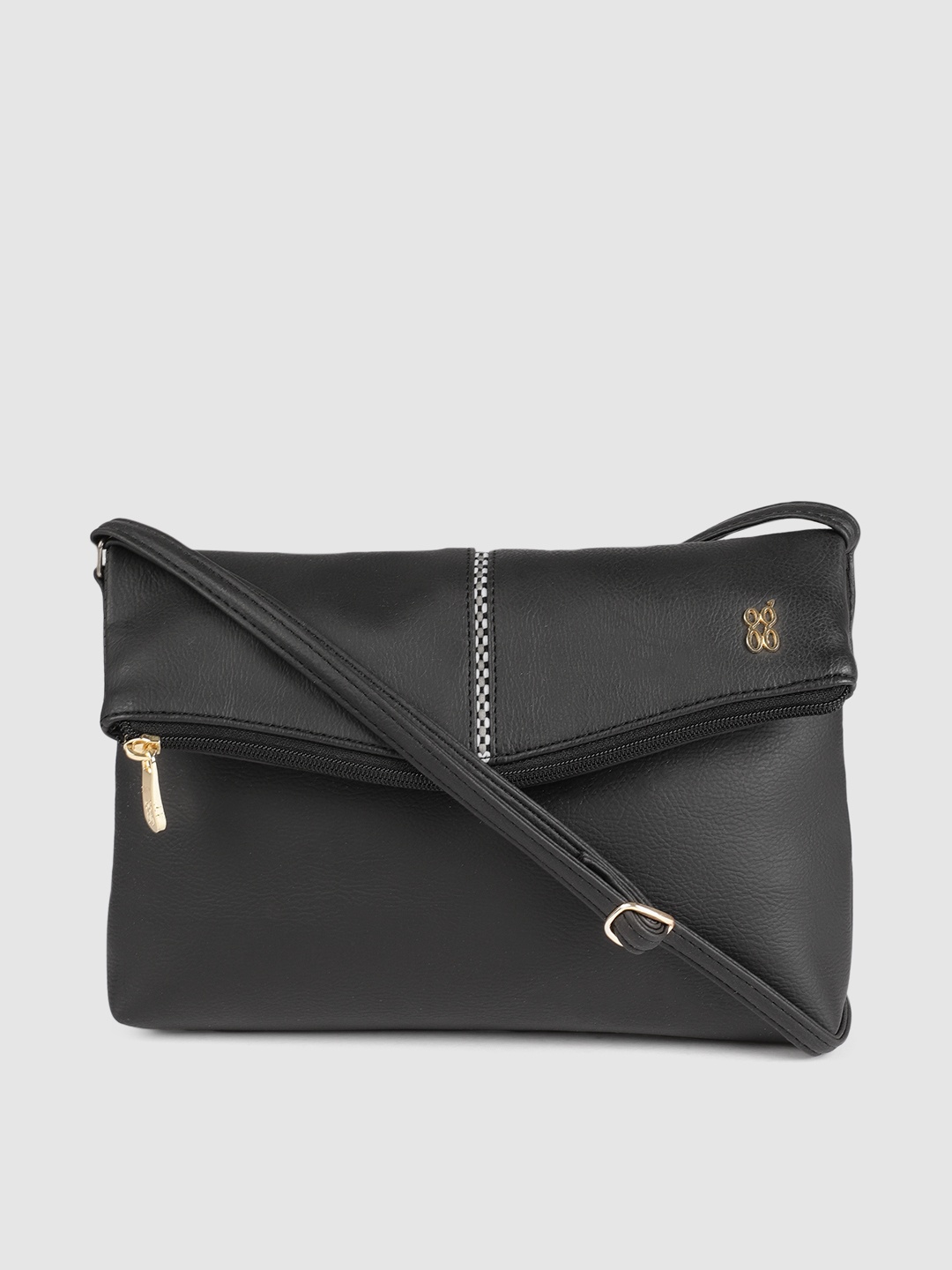 

Baggit Black Solid STENCIL E PHEEBY Sling Bag