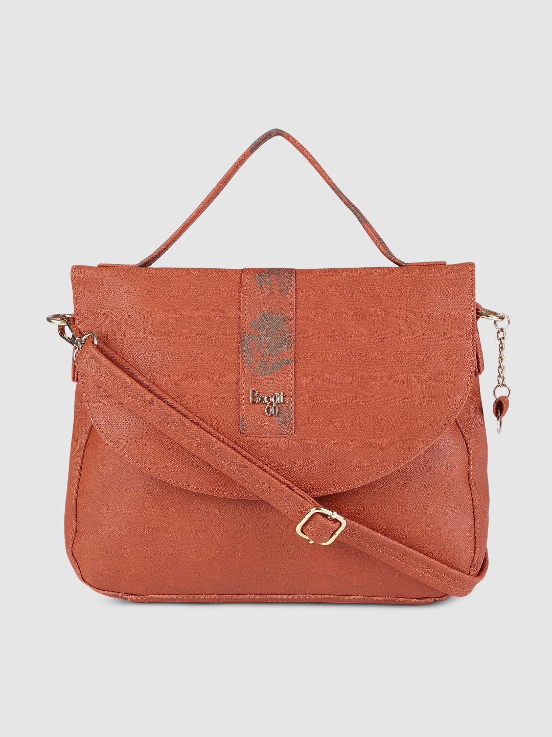 

Baggit Orange Solid Handheld Bag