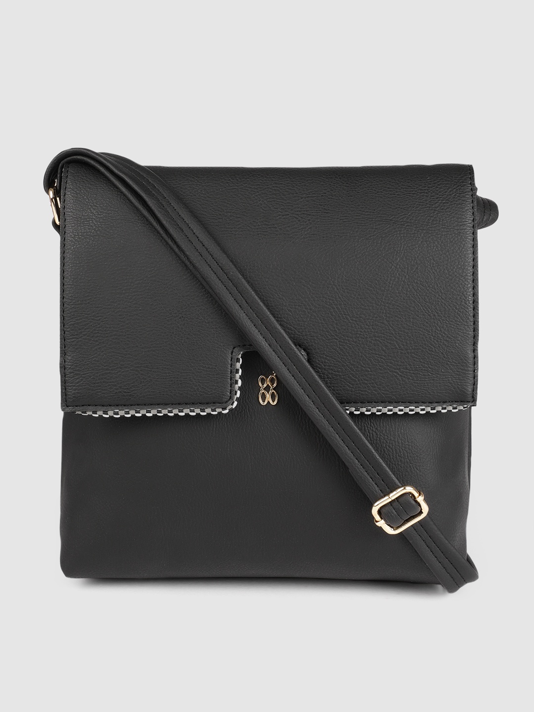 

Baggit Black Solid Sling Bag