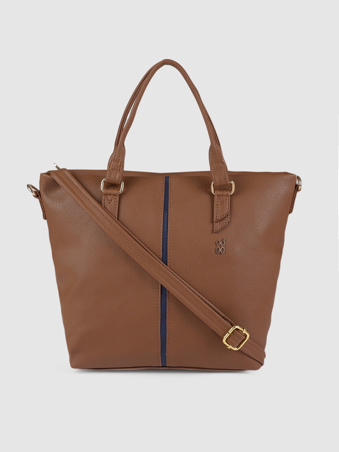 

Baggit Tan Brown Solid Handheld Bag