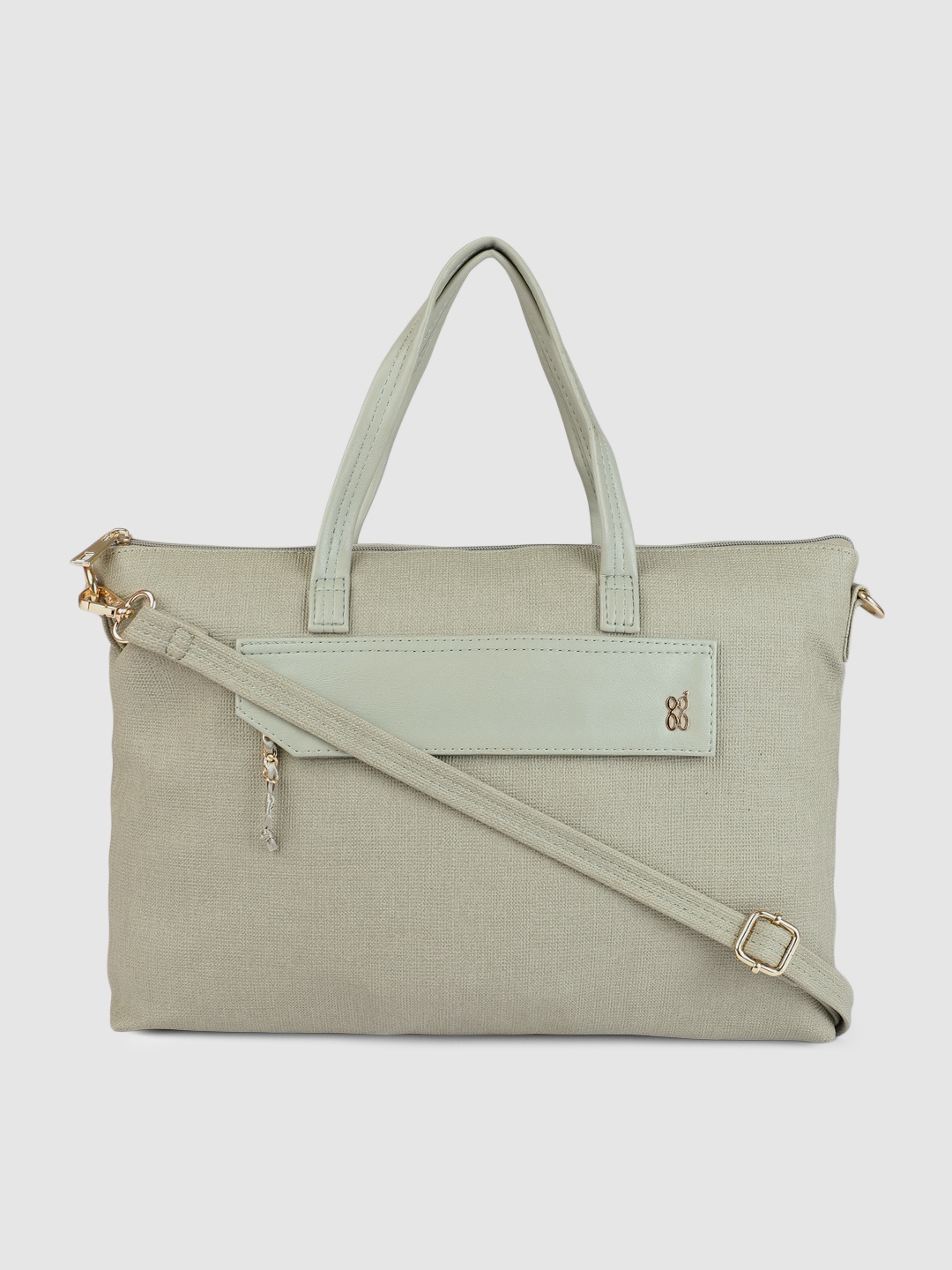 

Baggit Women Light Green Solid Handheld Bag