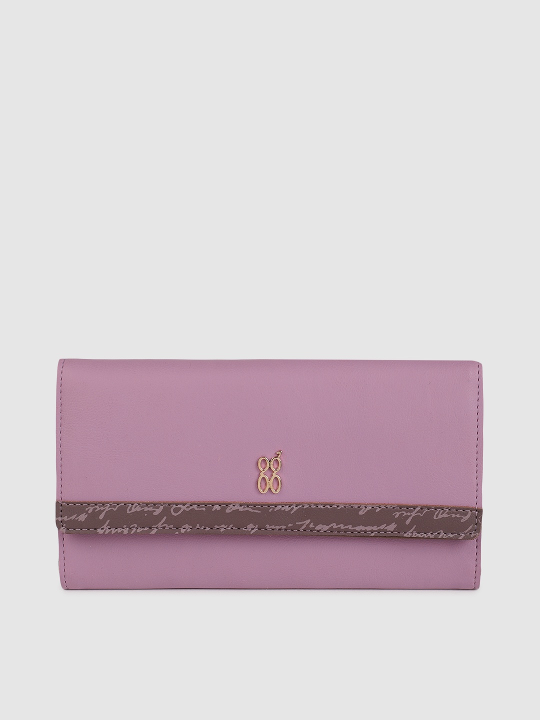 

Baggit Women Purple Solid FONT E DIEGO Three Fold Wallet