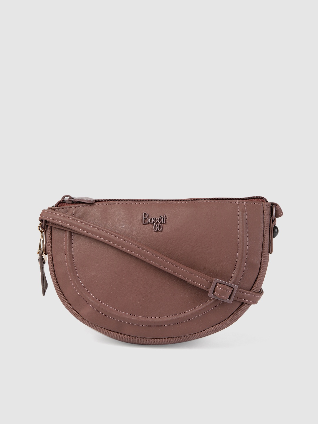 

Baggit Brown Solid SPANGY AUPLIN Sling Bag