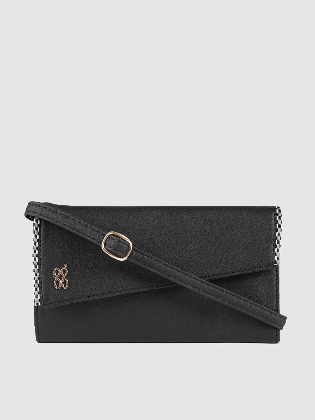 

Baggit Women Black Solid Two Fold Wallet