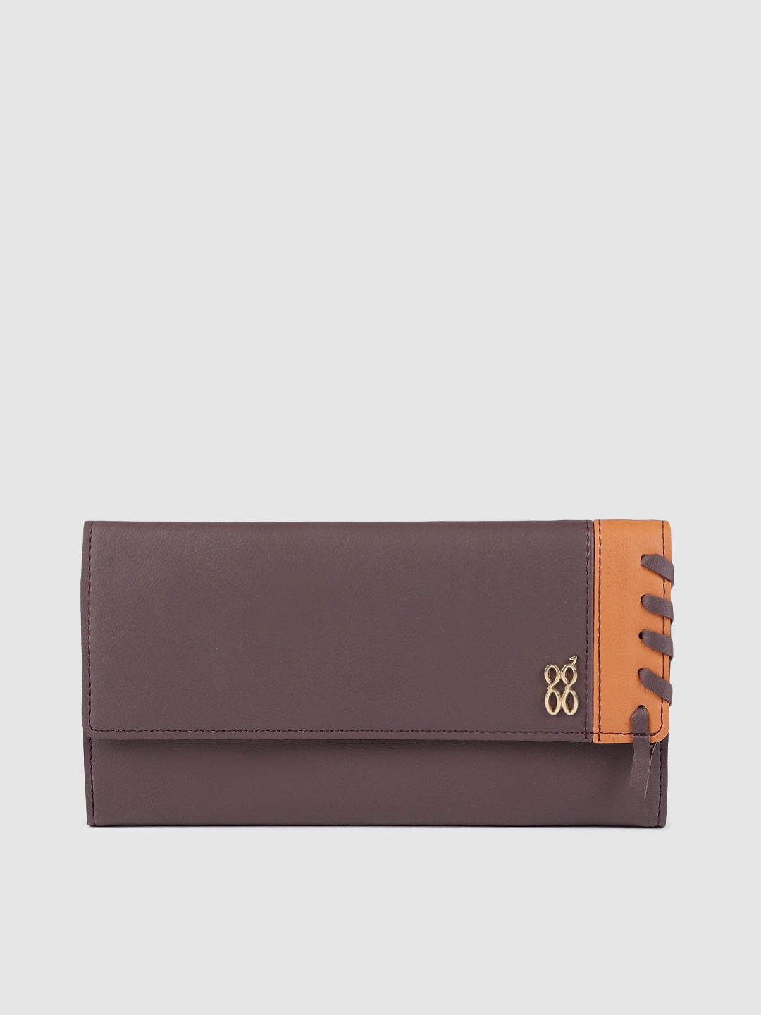 

Baggit Women Purple Solid Three Fold Wallet