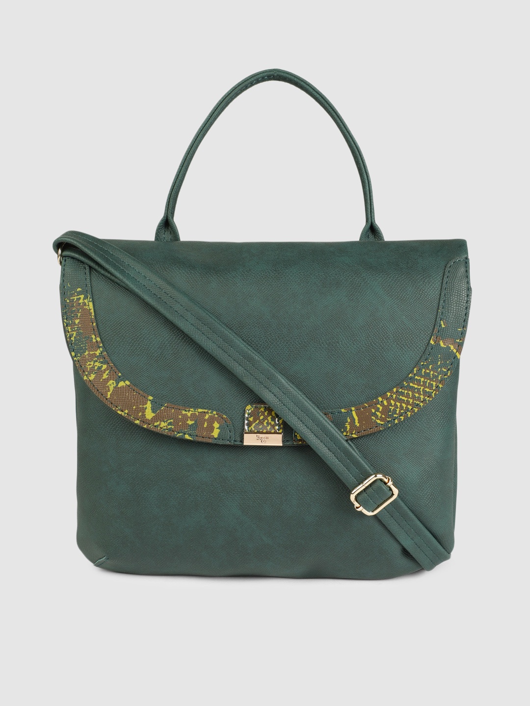 

Baggit Green Textured OUTLAND TRIVAGO 5 Handheld Bag