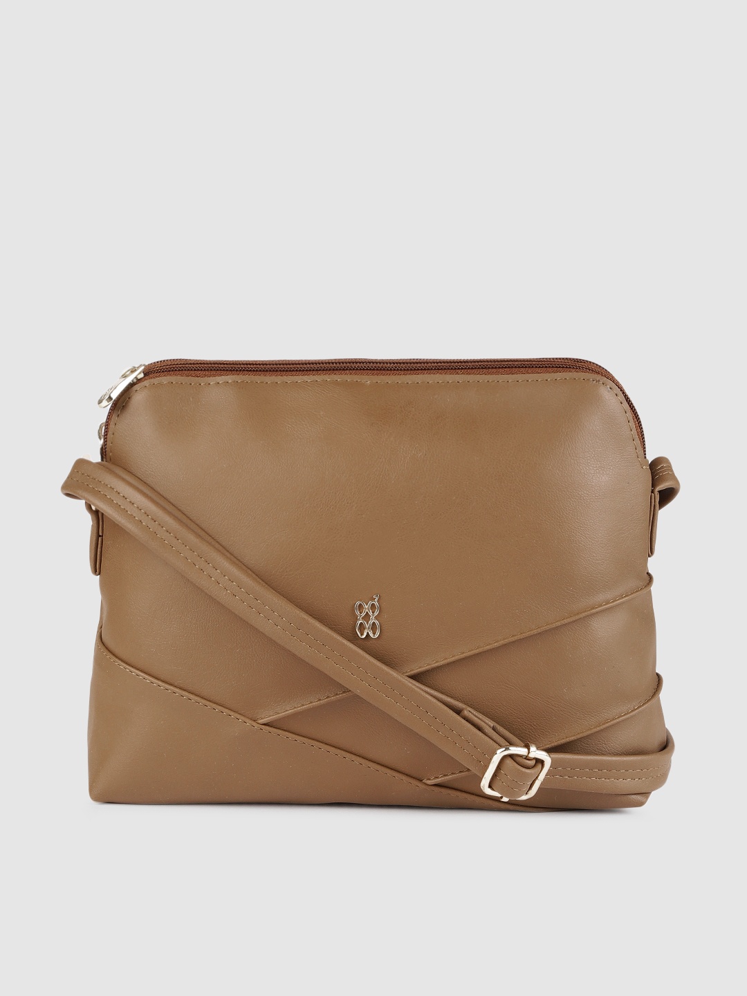 

Baggit Brown Solid Sling Bag