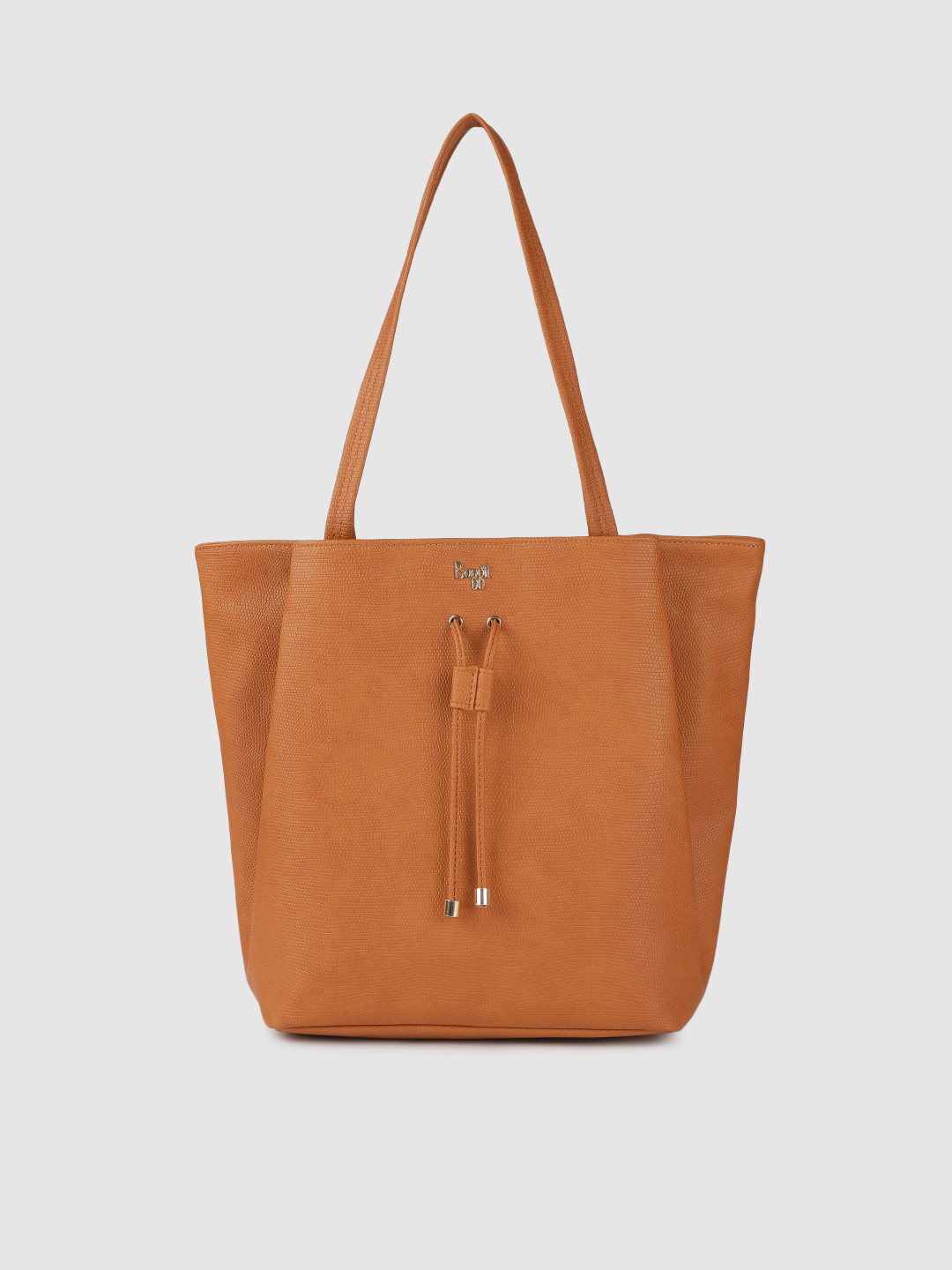 

Baggit Rust Orange Textured Tote Bag