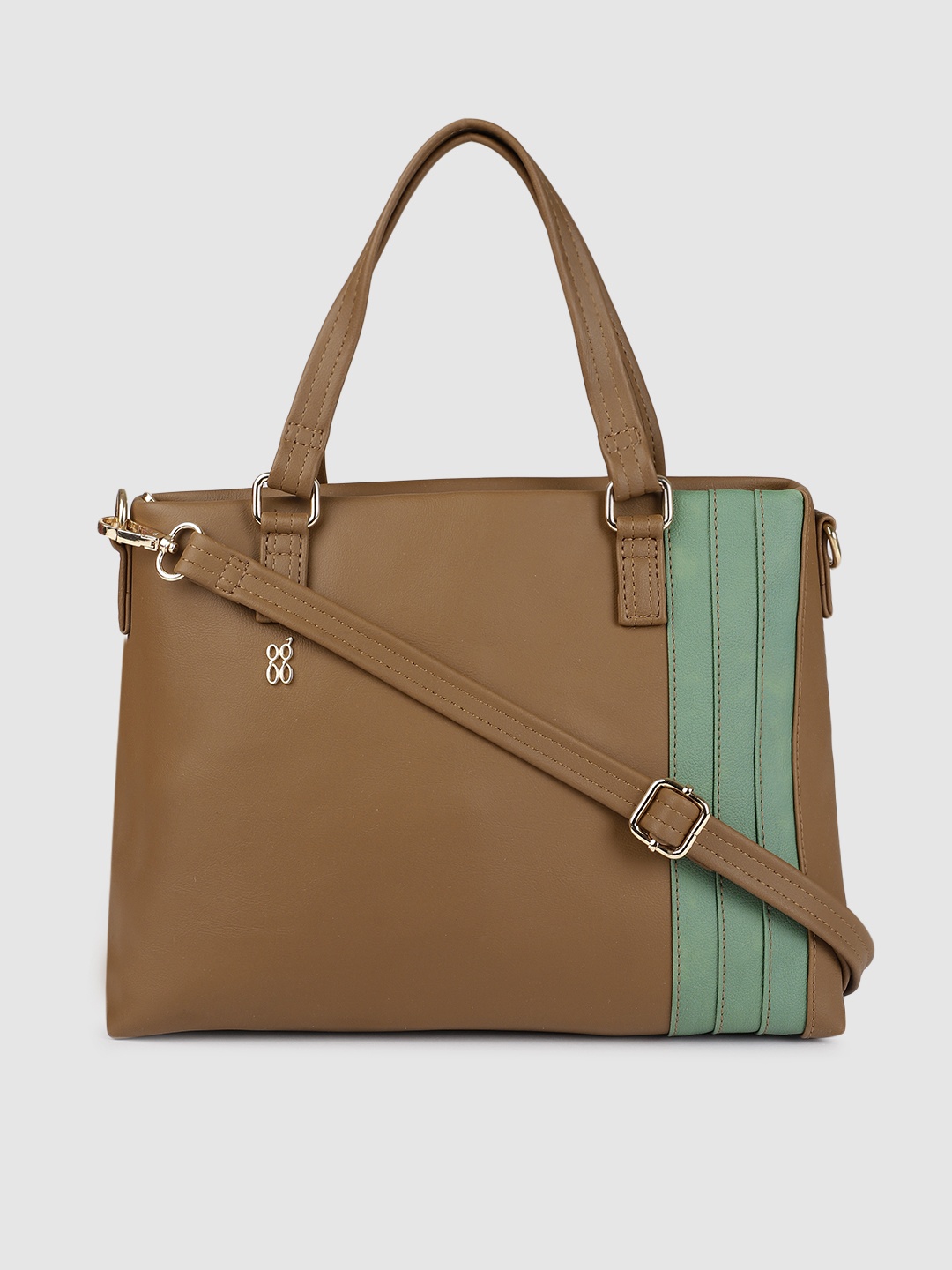 

Baggit Brown Solid Handheld Bag