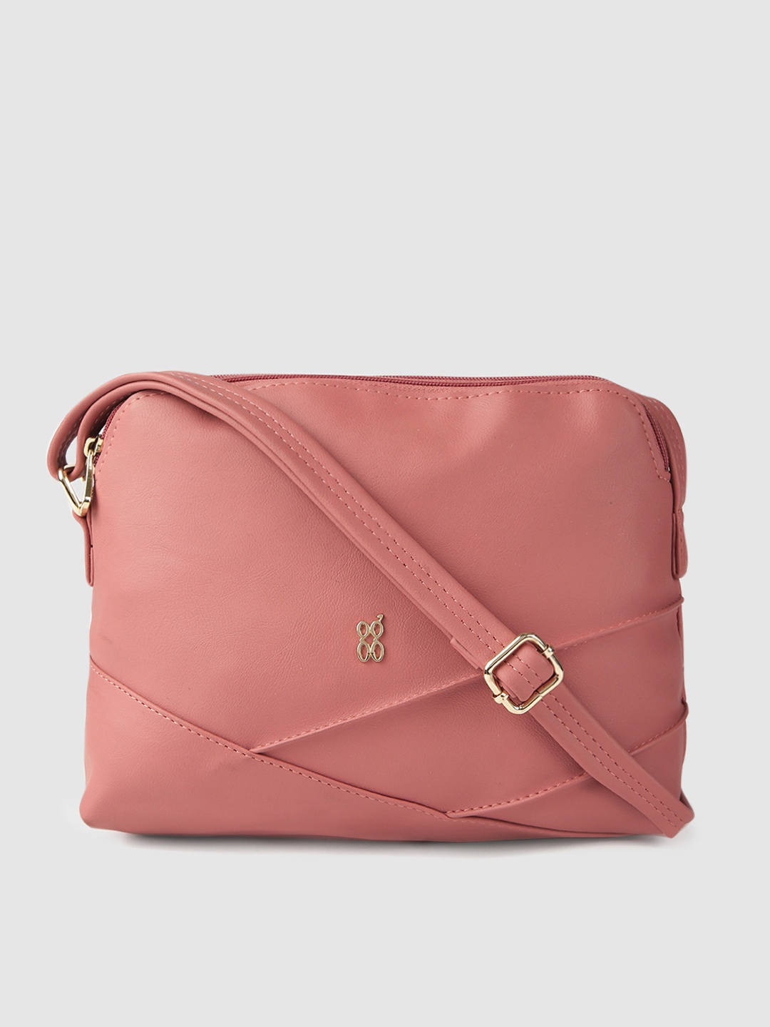 

Baggit Pink Solid Sling Bag