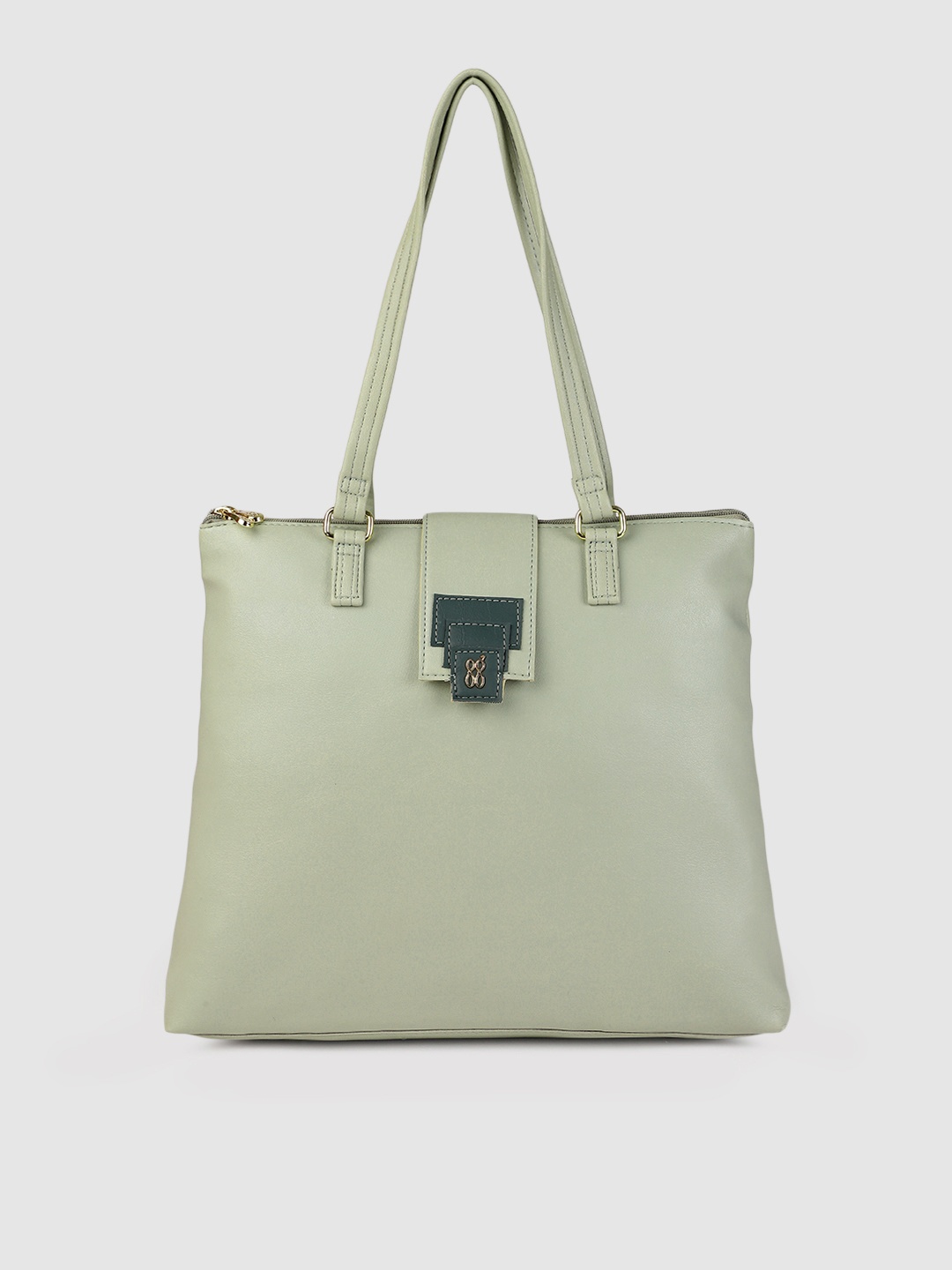 

Baggit Women Light Green Solid Shoulder Bag