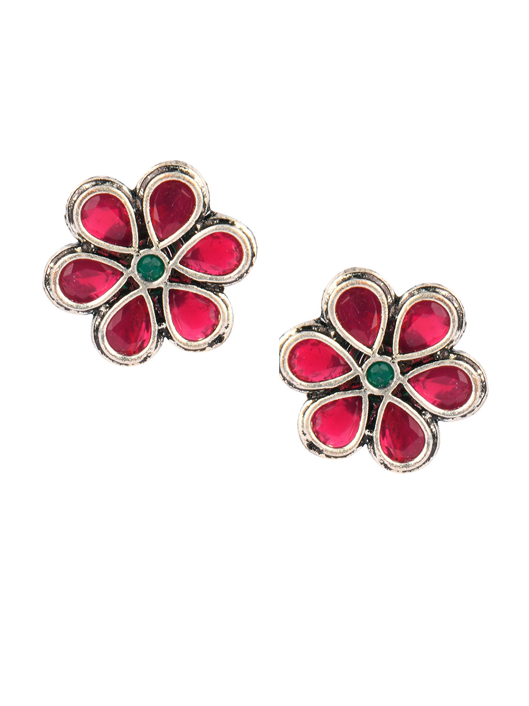 

DESI COLOUR Pink Contemporary Drop Earrings