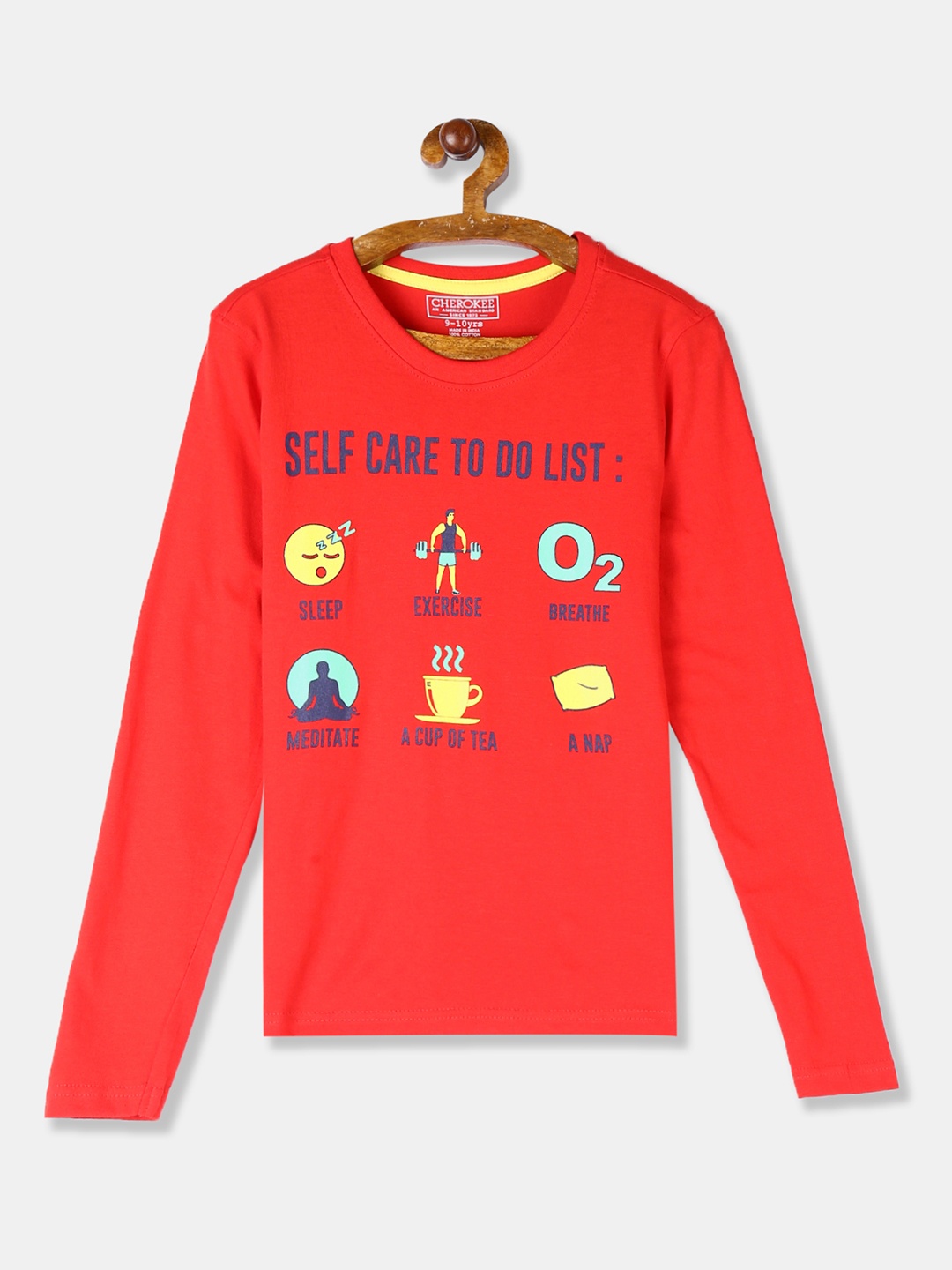 

Cherokee Boys Red Printed Round Neck T-shirt