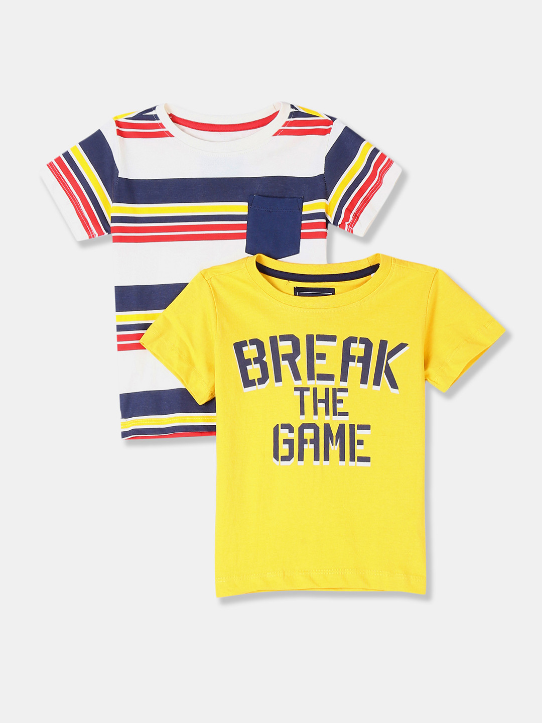 

Cherokee Boys Assorted Striped Round Neck T-shirt