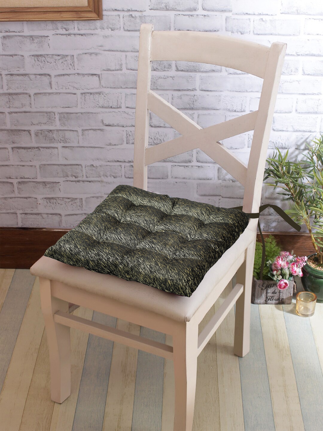 

KLOTTHE Set of 2 Micro Fiber General Support Chair Pad, Olive