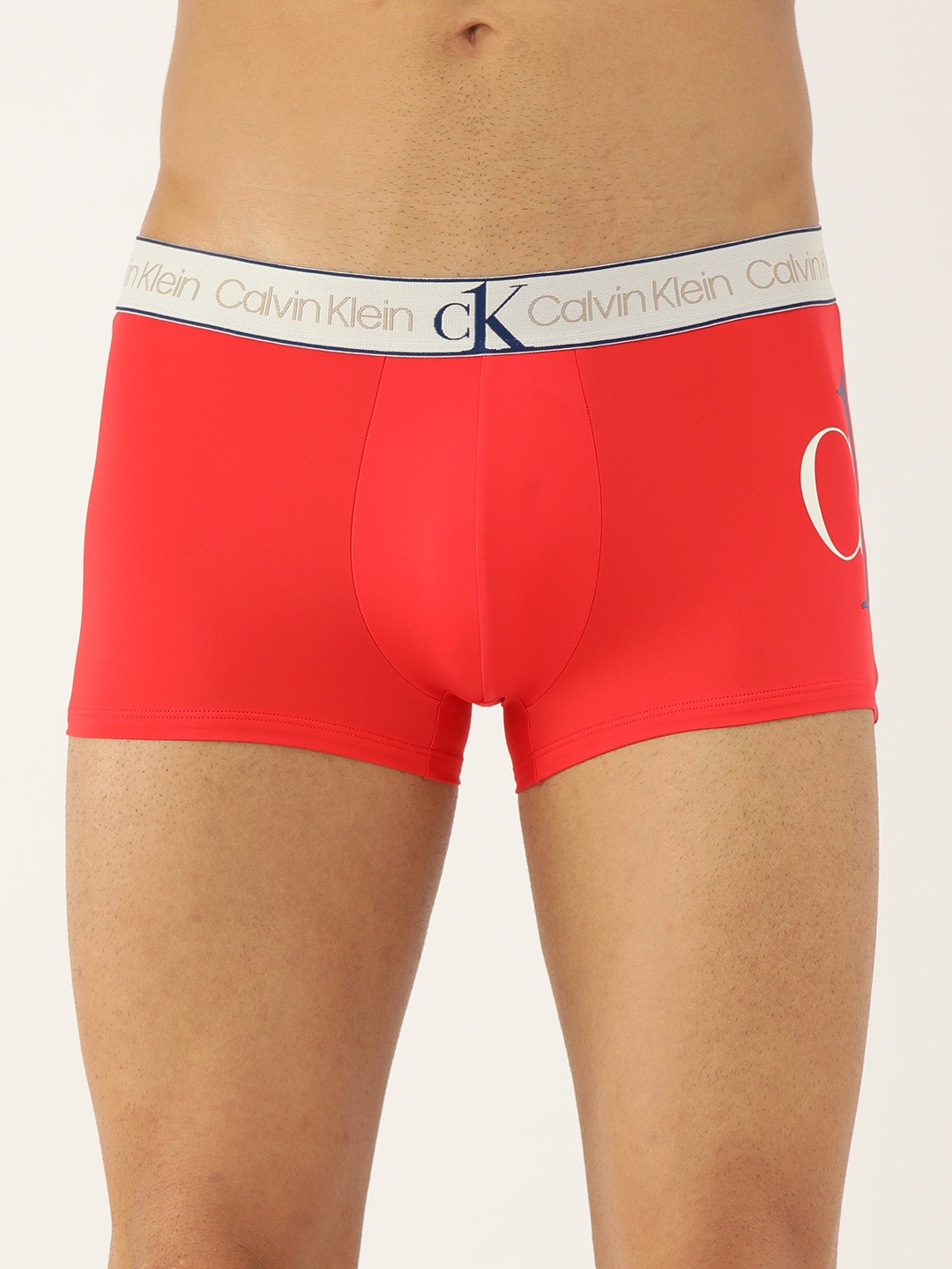 

Calvin Klein Underwear Coral Red Printed Low Rise Trunk NB2854XL1