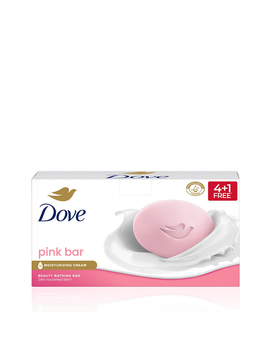 

Dove Set of 5 Pink Rosa Beauty Bathing Bar for Soft Smooth & Moisturised Skin - 125g each, White