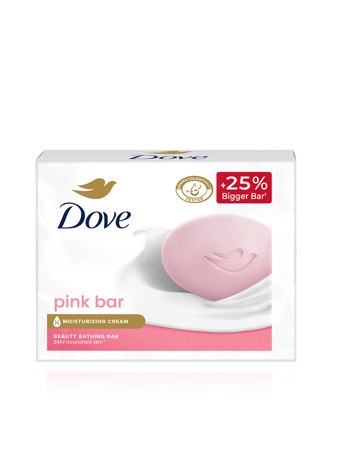 

Dove Set of 3 Pink Beauty Bathing Soap for Soft & Smooth Skin - 125 g each, White