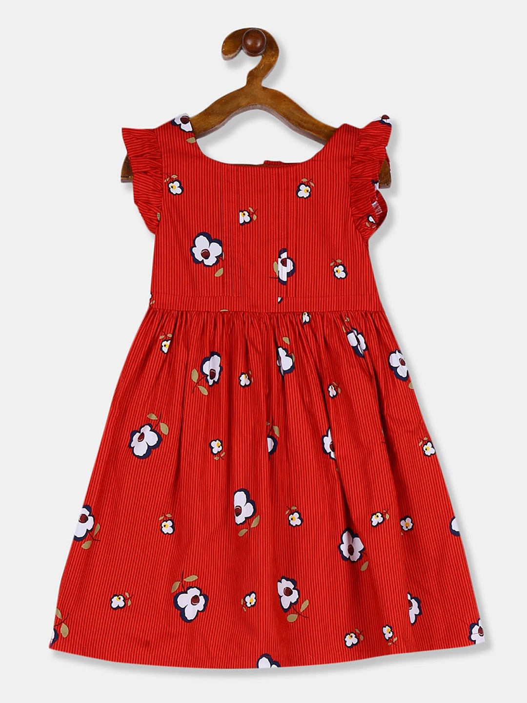 

Cherokee Girls Red & White Floral Dress