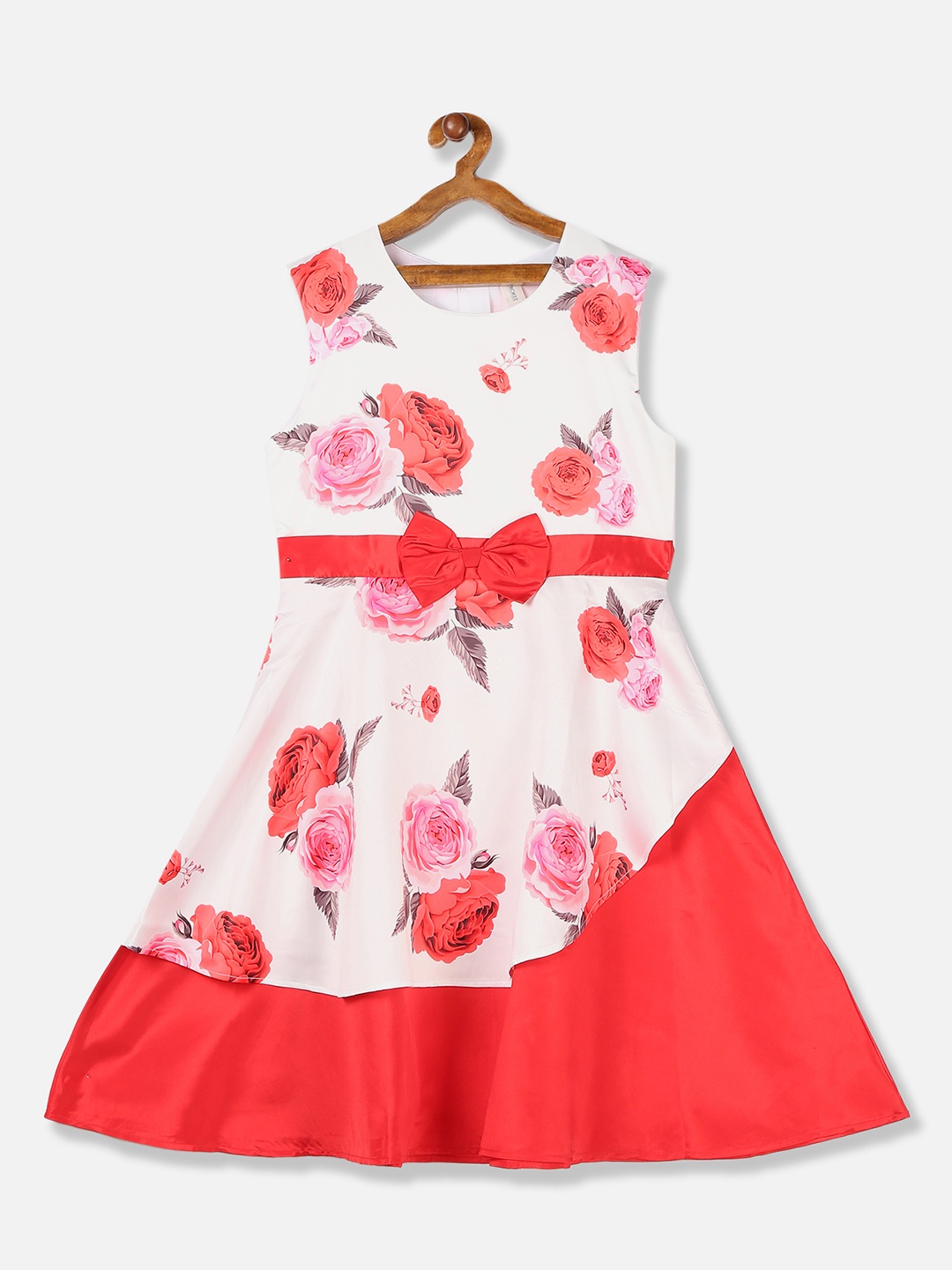 

Cherokee Girls Multicoloured Printed Fit and Flare Dress, Multi