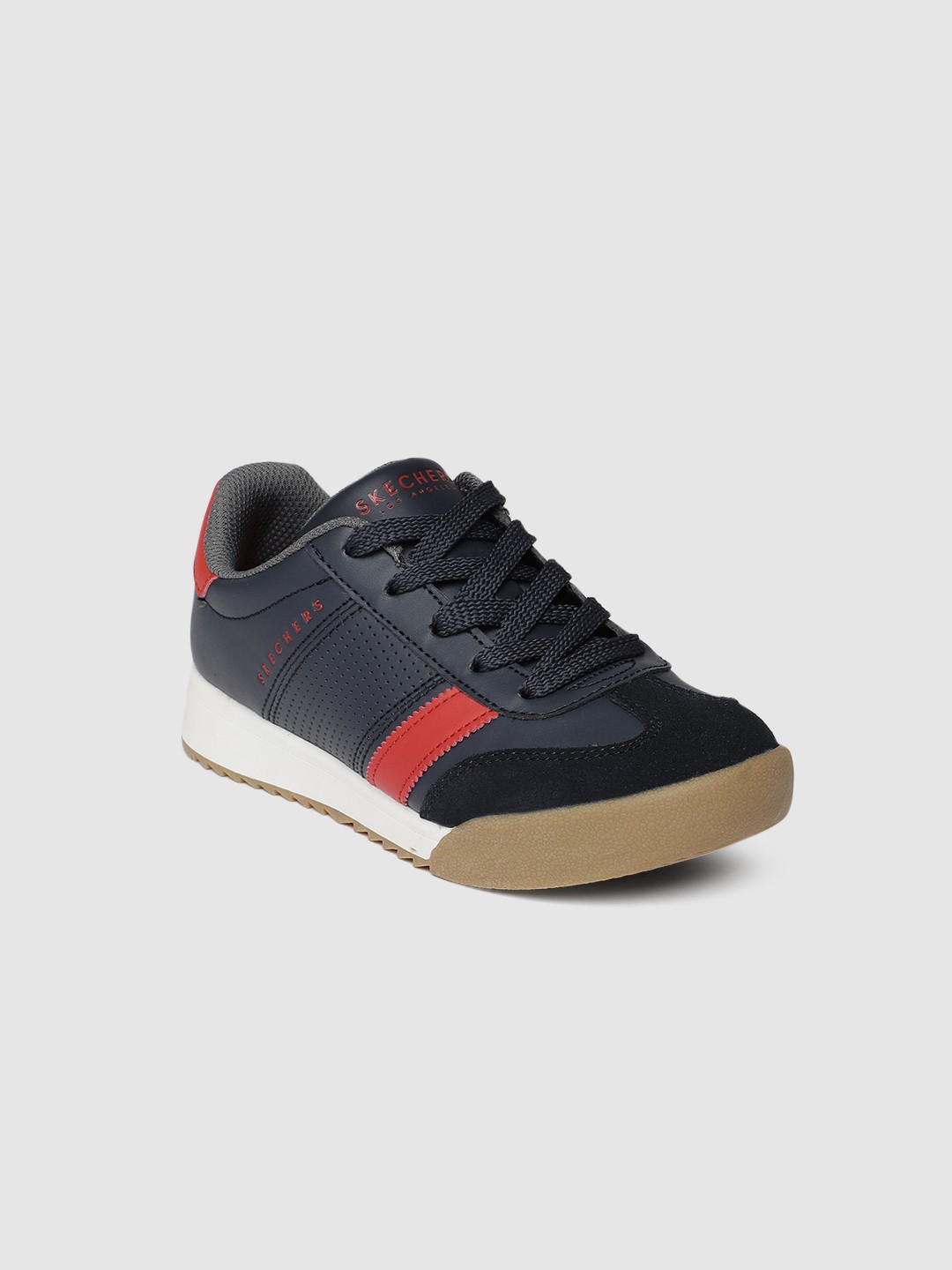 

Skechers Boys Navy Blue Solid ZINGER Sneakers