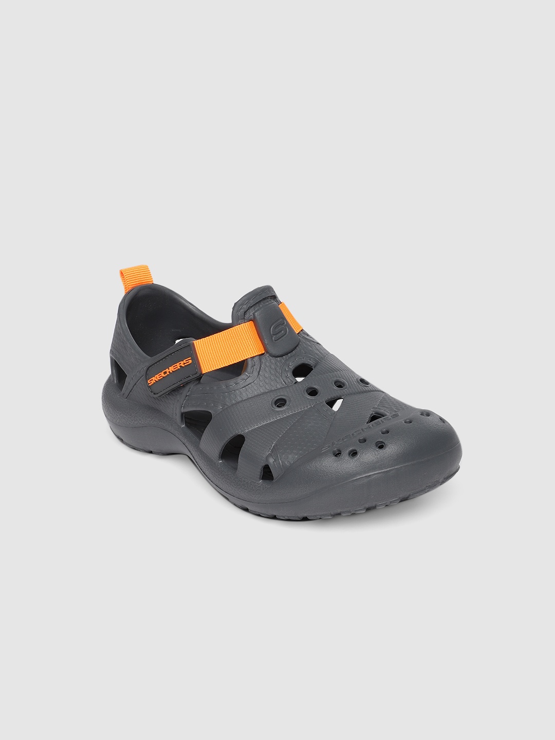 

Skechers Boys Grey Solid KOOLERS Clogs