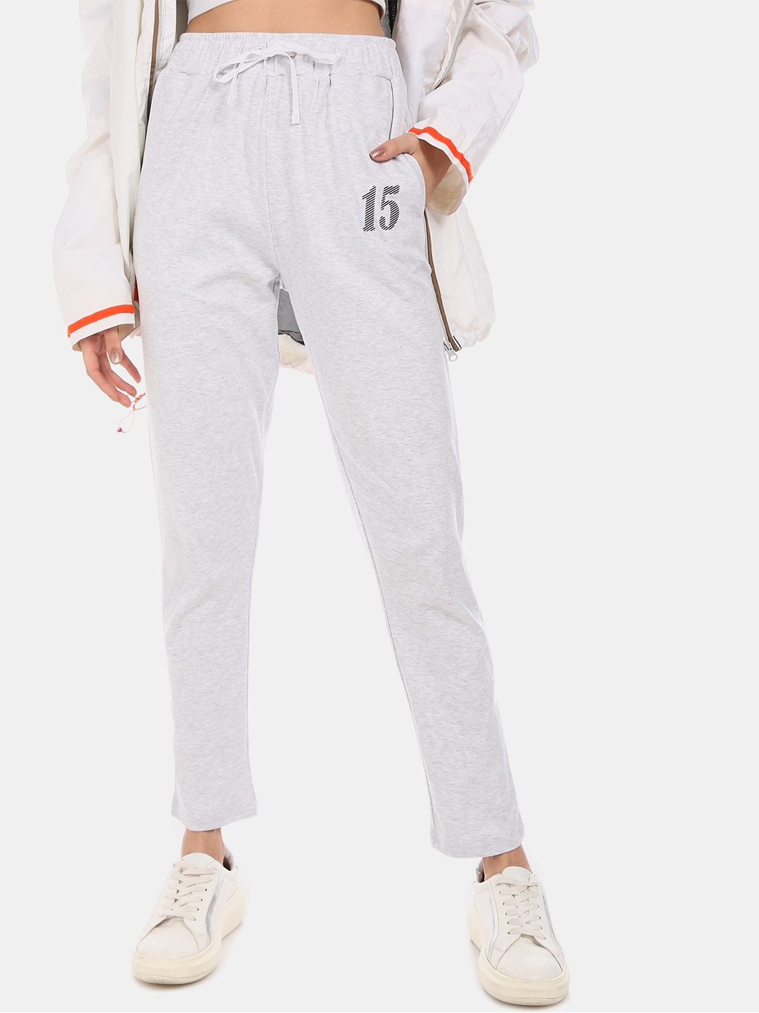 

Sugr Women Grey Solid Track Pants